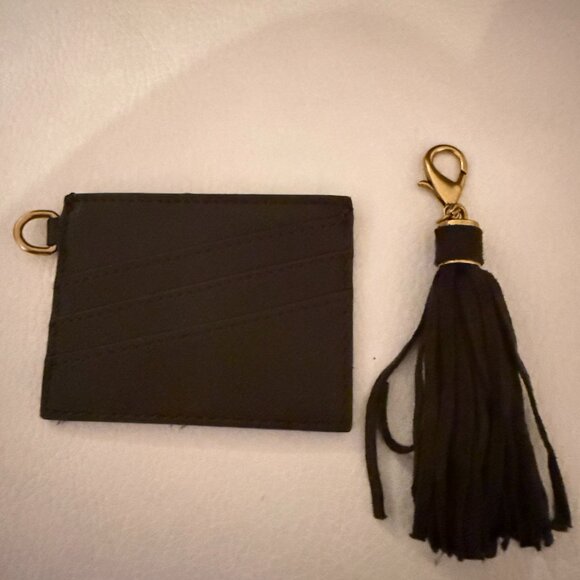 NWT HOUSE OF HARLOW 1960 LUXE TOTE SHOULDER BAG HOBO CARD CASE BROWN FAUX SUEDE - Picture 6 of 8